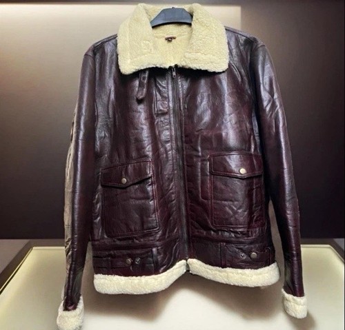 Men shearling aviator - shearling,