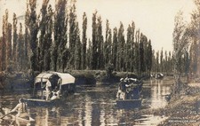 Antique RPPC Mexico Xochimilco