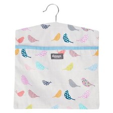 Dexam Peg Bag Grey Birds 100%