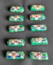 10 x Cloisonne Pillow Beads