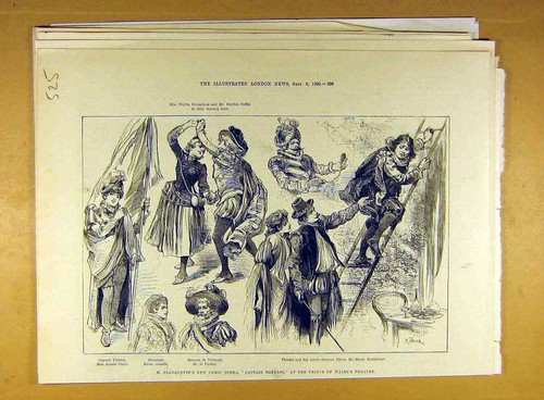 Original old antique print - original,