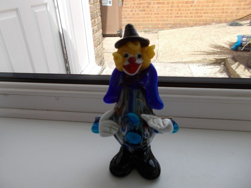 Vintage blue murano glass - blue,