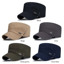 Mens Cap Army Hat Cadet Castro Military Patrol Baseball Cap Hats Adjustable