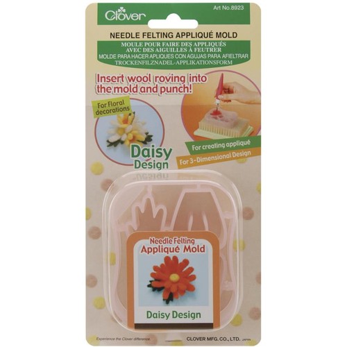 Clover needle felting applique - clover,