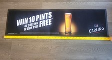 Carling lager promo Rubber Backed Bar Towel Tray Pub New. Pub Man Cave 