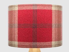 Red Plaid Checked Fabric