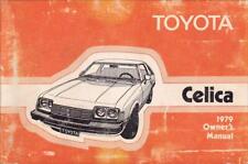 1979 Toyota Celica Owners Manual GT ST Original OEM Owner User Guide Book