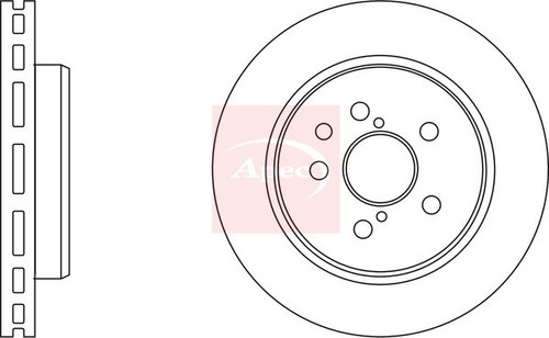 Apec dsk2558 brake - brake, disc
