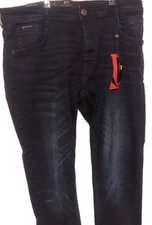 Barbeck Crosshatch Black Label Navy Jeans Size 38 Slim Fit New With Tag