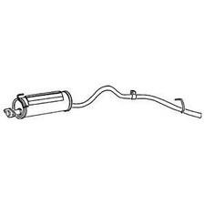 Klarius Tail Pipe With Back