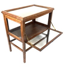 Antique Wooden Oak & Glazed