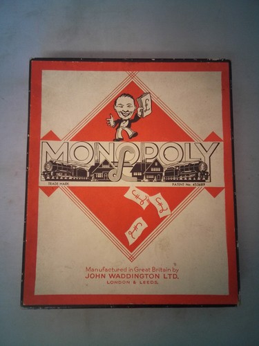 Vintage monopoly 1940s board - monopoly,