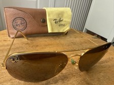 EXC VTG*W1940*MASTERPIECE*B&L RAY-BAN USA 24K GOLD P. 62MM AVIATORS SUNGLASSES