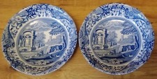 2 Vintage Spode Blue Italian