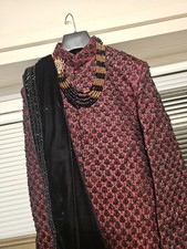 Grooms shirwani set size red - grooms,
