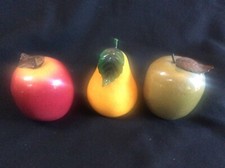 Holiday Ceramic Fruit 3 Pieces