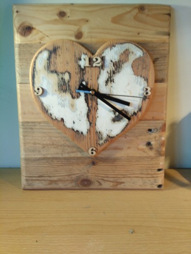 Heart wall clock - heart,