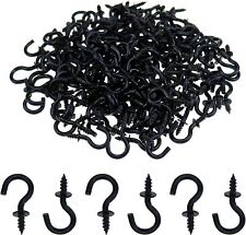 Mini Screw Hooks 1/2" Screw for Hanging Plants Cups home Art Decoration Black