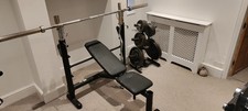 Gym Bench and Weights Set