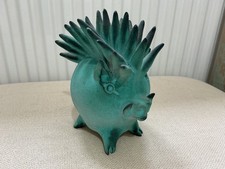 Italian Cossu Sardinia Pottery Razorback Boar Sgraffito Figure ornament