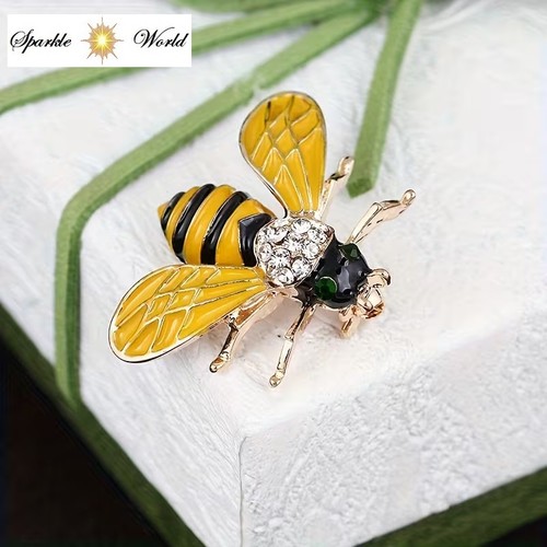 Exquisite enamel bee - enamel,