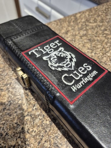 Genuine leather tiger cues - genuine,