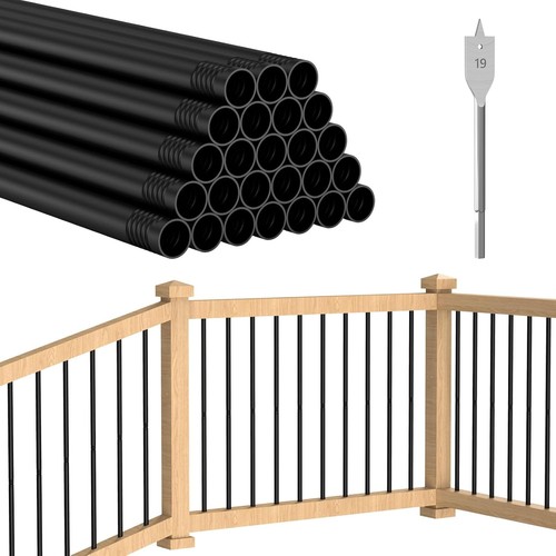 Pack black round deck - 32",