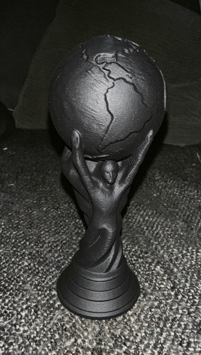 Black atlas figurine statue - black,