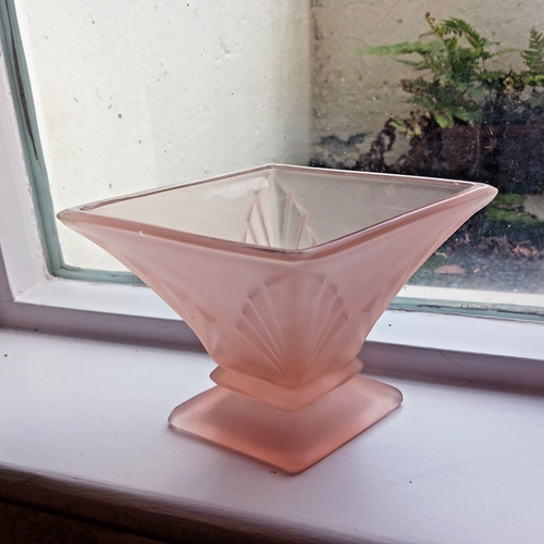 Vintage art deco bagley pink - ,