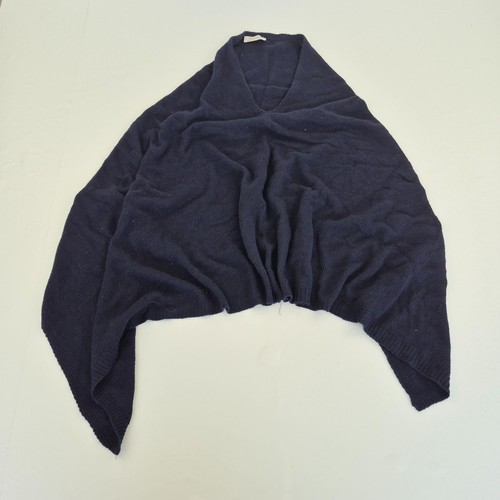 Cashmere poncho navy mens - poncho,