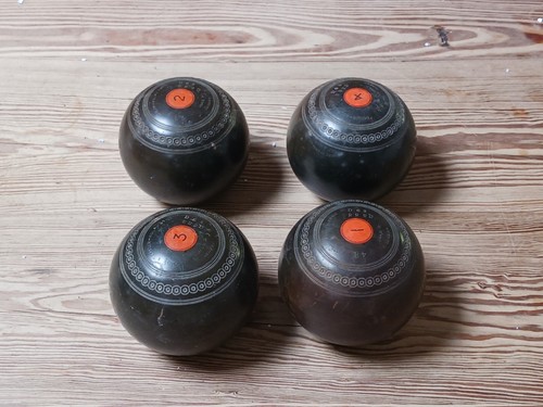 Vintage lawn bowling balls