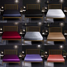 Satin Fitted Sheet Single