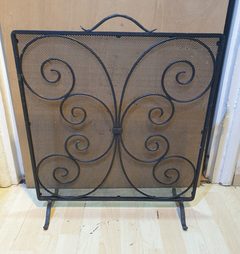 Vintage black metal floral - black,