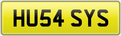 Hu54 sys vip car reg - reg, number
