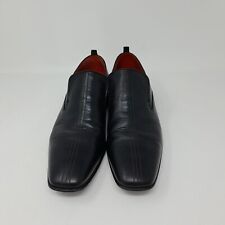 Jeff Banks Shoes Mens UK 7 black loafer slip on JB Harry Made in Italy 