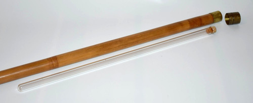 Vintage bamboo tipping - bamboo, flask