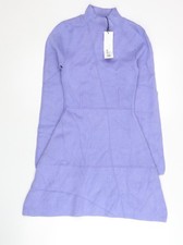 Zara Women Purple A-Line Knit