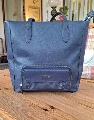 Radley large navy leather - radley,