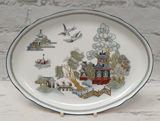 Wedgwood CHINESE LEGEND Oval Tray & Stand New Boxed