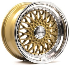 Alloy Wheels 16" Lenso BSX Gold For Mazda 323F V6 [Mk7] 94-98