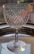 Quality Antique Victorian STUART Crystal Port Glass  Signed #3