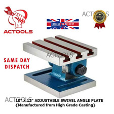 Adjustable Swivel Angle Plate Manufactured From High Grade Casting 10" x 12" UK