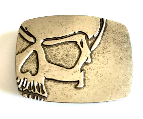 Abstract skull metal belt - abstract,
