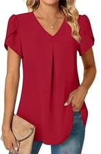 Women's V-Neck Chiffon Blouse