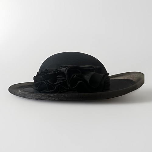 Black formal hat - black,