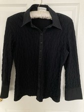 Anne Fontaine Black Crinkled