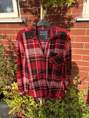 Red checked shirt - red,