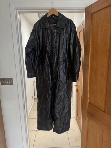 Long black genuine leather - long,