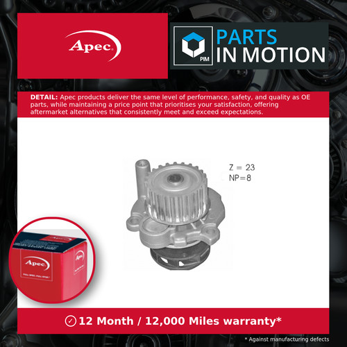 Water pump fits seat - pump, ibiza