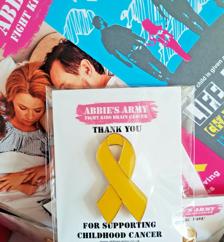 Gold ribbon childhood cancer - gold,
